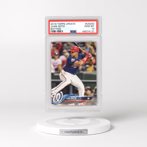 2018 Topps Update #US300 Juan Soto - Batting (PSA 10 GEM MINT)