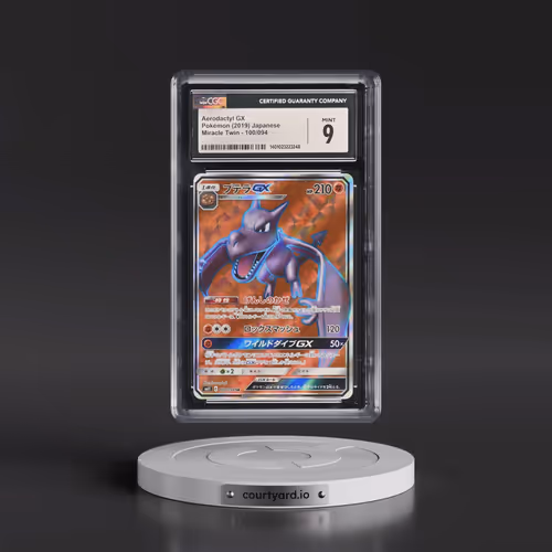 2019 Miracle Twin #100/094 Aerodactyl GX - Super Rare Holo (CGC 9 MINT)