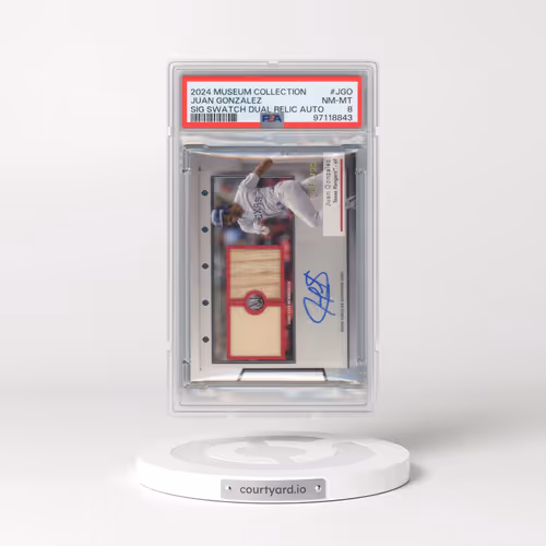 2024 Topps Museum Collection Single-Player Signature Swatches Dual Relic Autographs #JGO Juan Gonzal