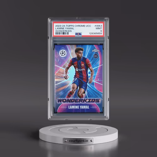 2023-24 Topps Chrome UEFA Club Competitions Wonderkids #WK3 Lamine Yamal (PSA 9 MINT)