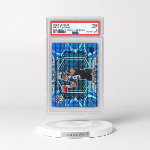 2023 Panini Mosaic NFL Debut #ND2 Bryce Young - Reactive Blue (PSA 9 MINT)