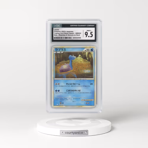 2023 Trading Card Game Classic - CLF, CLL, CLK #008/032 Lapras - Holo Blastoise & Suicune ex Deck - CLK (CGC 9.5 MINT+)