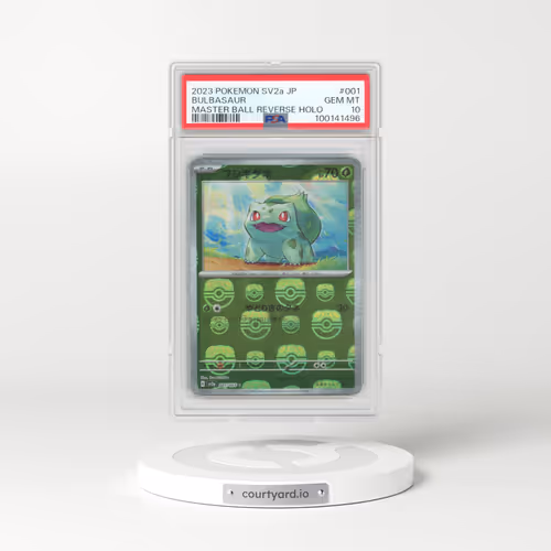 2023 Pokémon Sv2a-Pokemon 151 #001 Bulbasaur - Reverse Holo Master Ball (PSA 10 GEM MINT)