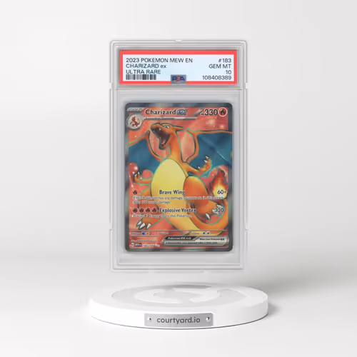 2023 Pokémon Mew EN-151 #183 Charizard EX - Holo Ultra Rare (PSA 10 GEM MINT)