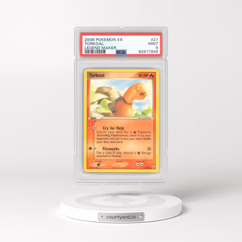 2006 EX Legend Maker #27 Torkoal (PSA 9 MINT)