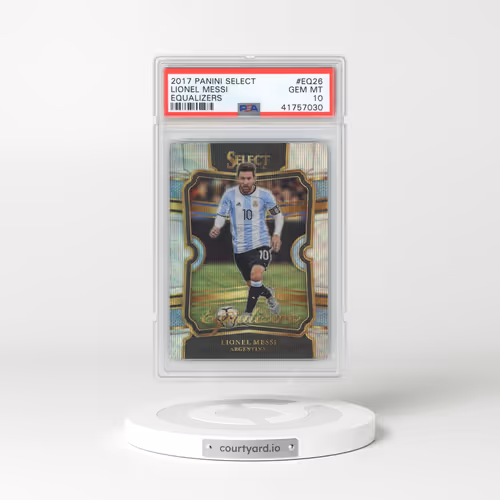 2017-2018 Panini Select Equalizers #EQ26 Lionel Messi (PSA 10 GEM MINT)