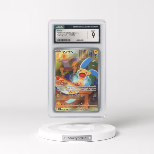 2023 Raging Surf #066/062 Minun - Holo (CGC 9 MINT)