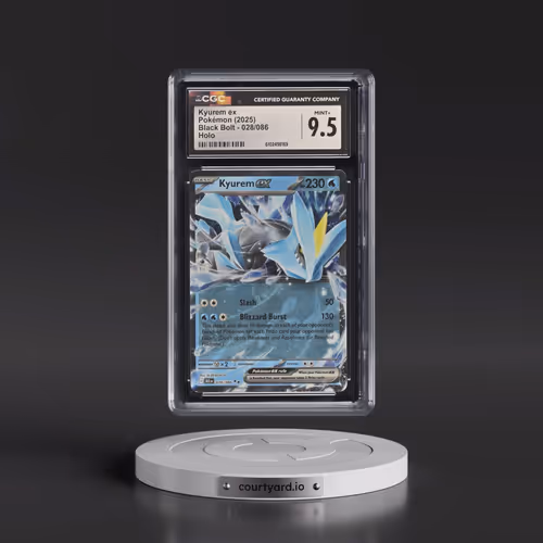 2025 Black Bolt - BLK EN #028/086 Kyurem ex - Holo (CGC 9.5 MINT+)