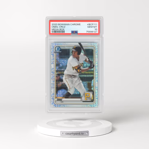 2020 Bowman Chrome Mega Box #BCP111 Oneil Cruz (PSA 10 GEM MINT)