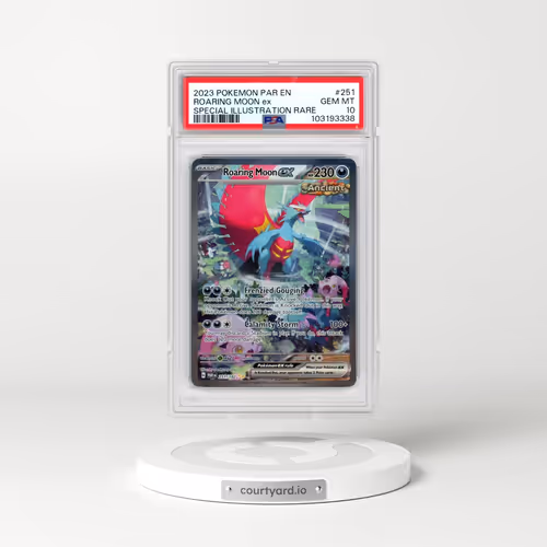 2023 Pokémon Par EN-Paradox Rift #251 Roaring Moon EX - Holo Special Illustration Rare (PSA 10 GEM M