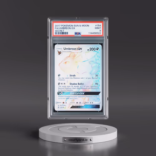 2017 Pokémon Sun & Moon #154 Umbreon GX - Holo Full Art Secret (PSA 9 MINT)