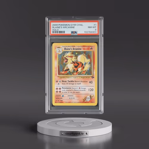 2000 Pokémon Gym Challenge #1 Blaine's Arcanine - Holo (PSA 8 NM-MT)
