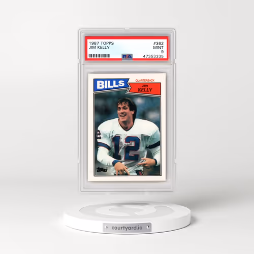 1987 Topps #362 Jim Kelly (PSA 9 MINT)