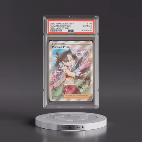 2022 Pokémon Sword & Shield Brilliant Stars #171 Marnie's Pride - Full Art (PSA 10 GEM MINT)