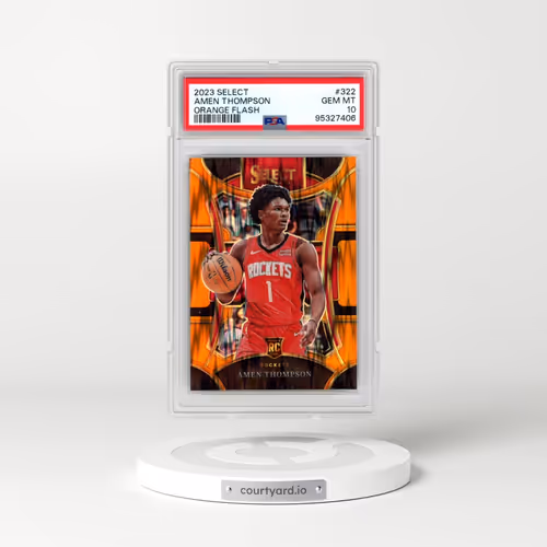 2023 Panini Select #322 Amen Thompson - Orange Flash (PSA 10 GEM MINT)