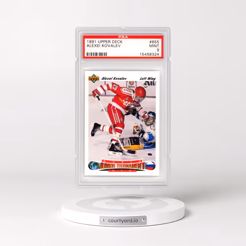 1991 Upper Deck #655 Alexei Kovalev (PSA 9 MINT)