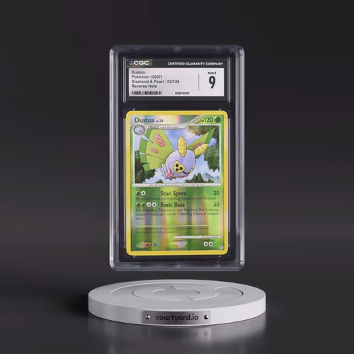 2007 Diamond & Pearl #25/130 Dustox - Reverse Holo (CGC 9 MINT)