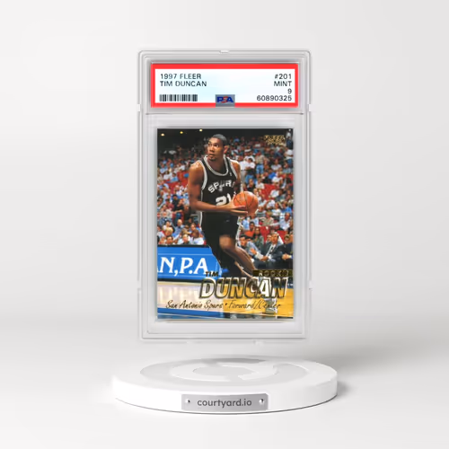 1997 Fleer #201 Tim Duncan (PSA 9 MINT)