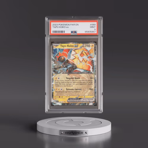 2023 Pokémon Par EN-Paradox Rift #068 Tapu Koko EX - Holo (PSA 9 MINT)
