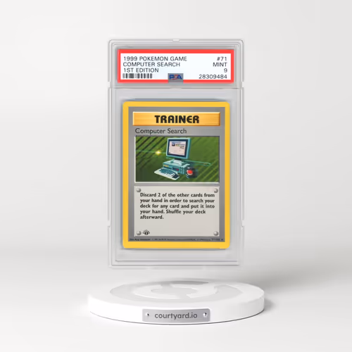 1999 Pokémon Game #71 Computer Search - 1st Edition (PSA 9 MINT)