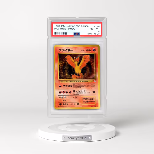 1997 Pokémon Fossil #146 Moltres - Holo (PSA 8 NM-MT)