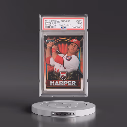 2011 Bowman Chrome Bryce Harper Retail Exclusives #BCE1 Bryce Harper - Red (PSA 9 MINT)