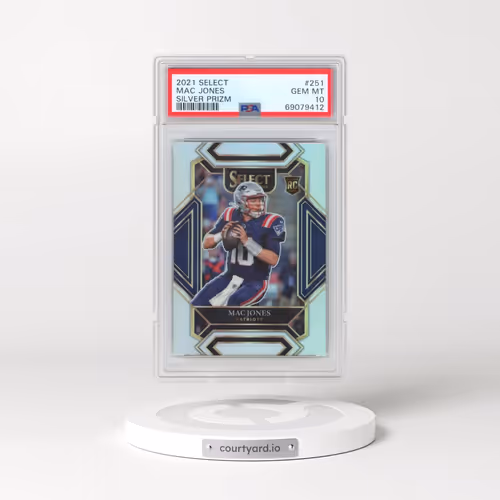 2021 Panini Select #251 Mac Jones - Silver Prizm (PSA 10 GEM MINT)