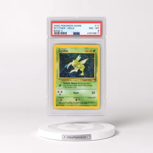 2000 Pokémon Game Base II #17 Scyther - Holo (PSA 8 NM-MT)