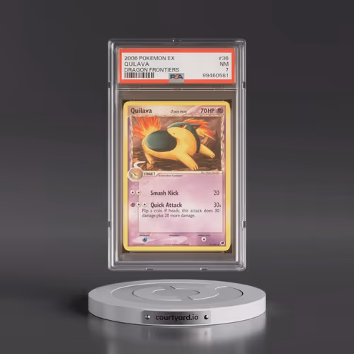 2006 Pokémon EX Dragon Frontiers #36 Quilava (PSA 7 NM)
