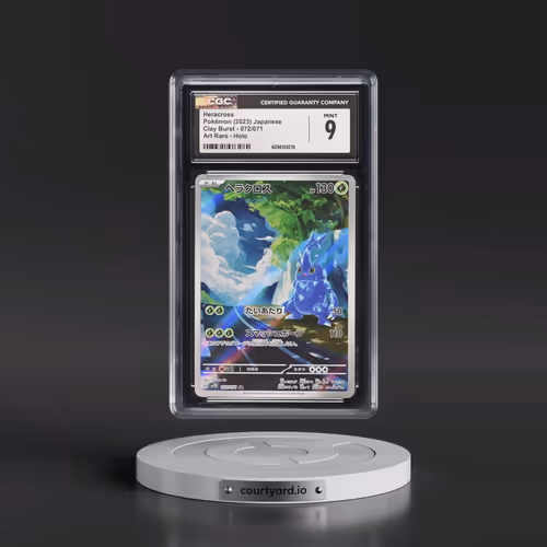 2023 Pokémon Sv2d-Clay Burst #072 Heracross - Art Rare (CGC 9 MINT)