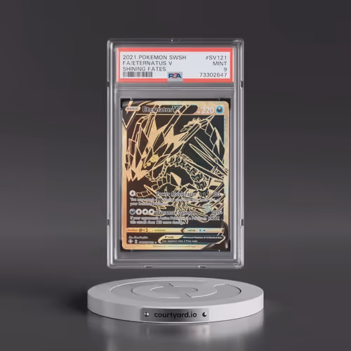 2021 Pokémon Sword & Shield Shining Fates #SV121 Eternatus V - Holo Full Art (PSA 9 MINT)