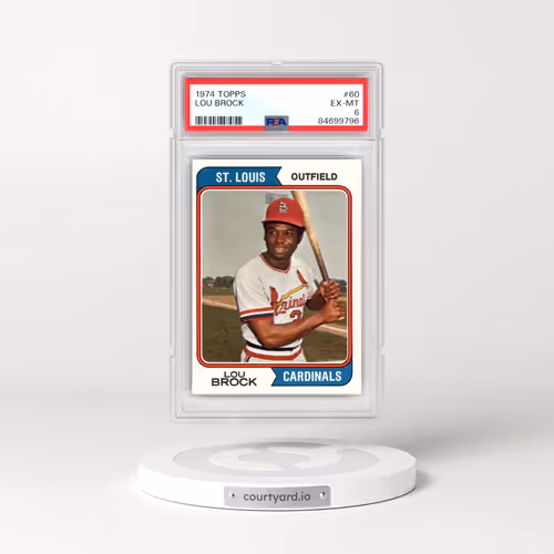 1974 Topps #60 Lou Brock (PSA 6 EX-MT)