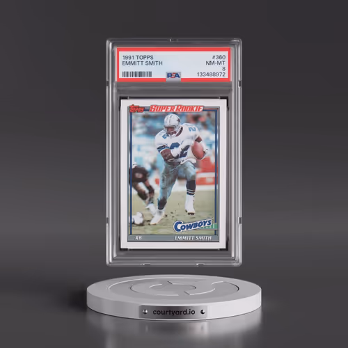 1991 Topps #360 Emmitt Smith (PSA 8 NM-MT)