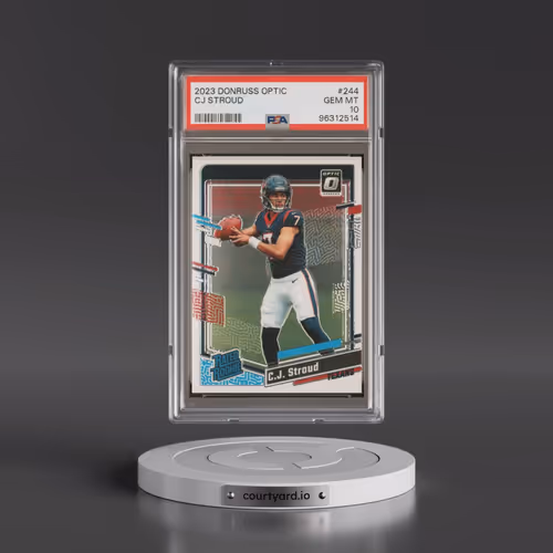 2023 Panini Donruss Optic #244 CJ Stroud (PSA 10 GEM MINT)