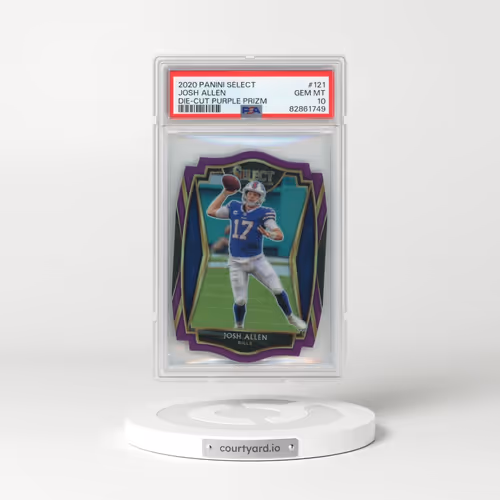 2020 Panini Select #121 Josh Allen - Die-Cut Purple Prizm (PSA 10 GEM MINT)