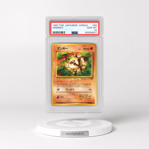 1997 Pokémon Jungle #56 Mankey (PSA 10 GEM MINT)