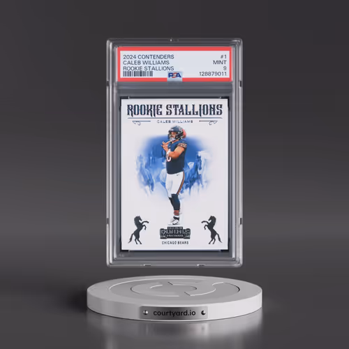 2024 Panini Contenders Rookie Stallions #1 Caleb Williams (PSA 9 MINT)