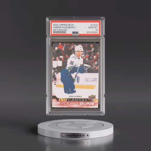 2022 Upper Deck UD Canvas #C222 Andrei Kuzmenko (PSA 10 GEM MINT)