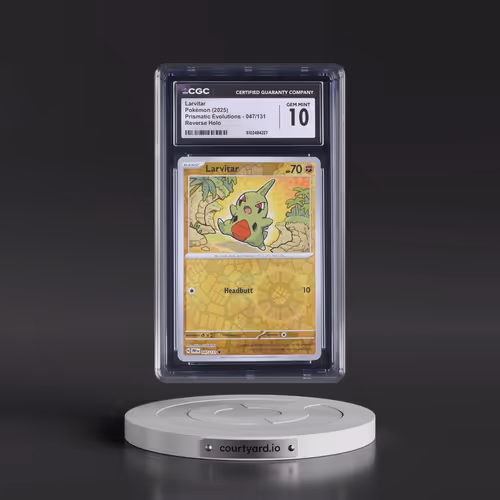 2024 Prismatic Evolutions - PRE EN #047/131 Larvitar - Reverse Holo (CGC 10 GEM MINT)