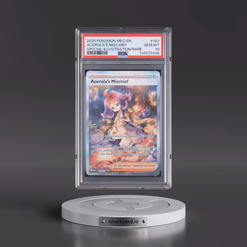 2025 Pokémon Meg EN-Mega Evolution #183 Acerola's Mischief - Special Illustration Rare (PSA 10 GEM M
