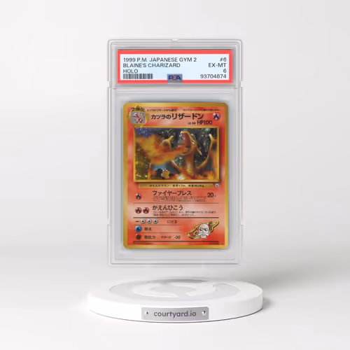 1999 Pokémon Gym 2 #6 Blaine's Charizard - Holo (PSA 6 EX-MT)