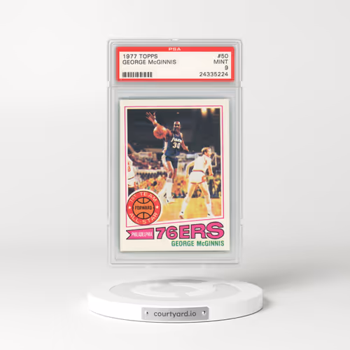1977 Topps #50 George McGinnis (PSA 9 MINT)