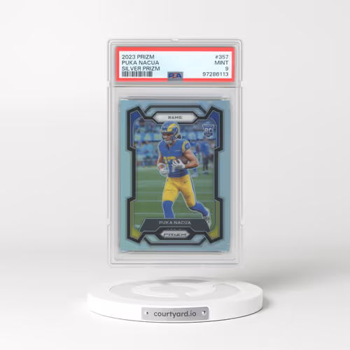 2023 Panini Prizm #357 Puka Nacua - Silver Prizm (PSA 9 MINT)