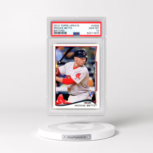 2014 Topps Update #US26 Mookie Betts - Batting (PSA 10 GEM MINT)