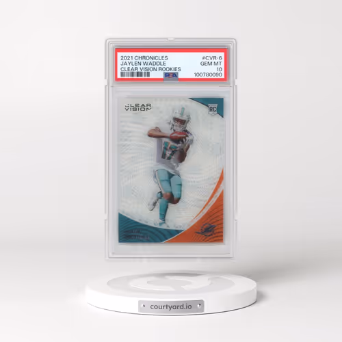2021 Panini Chronicles Clear Vision Rookies #CVR-6 Jaylen Waddle (PSA 10 GEM MINT)