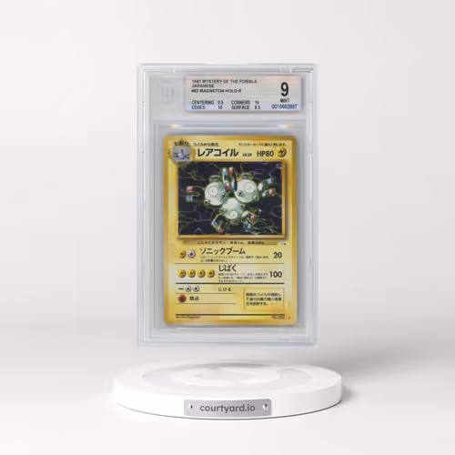 1997 The Mystery of the Fossils #82 Magneton - Holo (BGS 9 MINT)