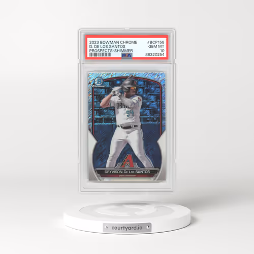2023 Bowman Chrome Prospects #BCP158 Deyvison de los Santos - Shimmer (PSA 10 GEM MINT)