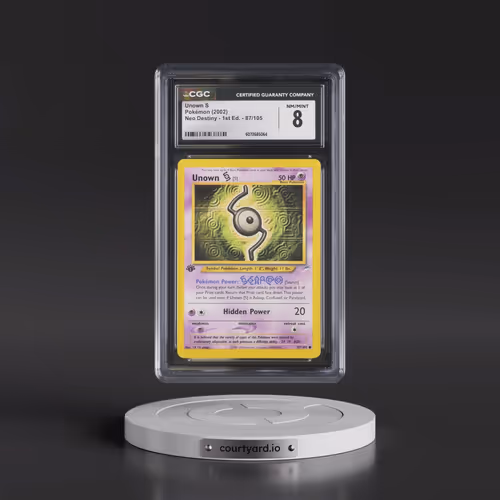 2002 Neo Destiny #87/105 Unown S - 1st Edition 1st Edition (CGC 8 NM-MT)