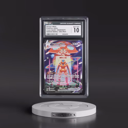 2023 Crown Zenith #GG45/GG70 Deoxys VMAX - Galarian Gallery Holo (CGC 10 GEM MINT)