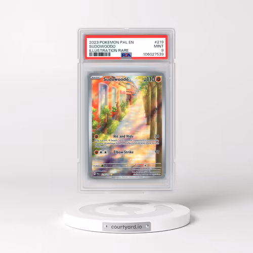 2023 Pokémon Pal EN-Paldea Evolved #219 Sudowoodo - Illustration Rare (PSA 9 MINT)